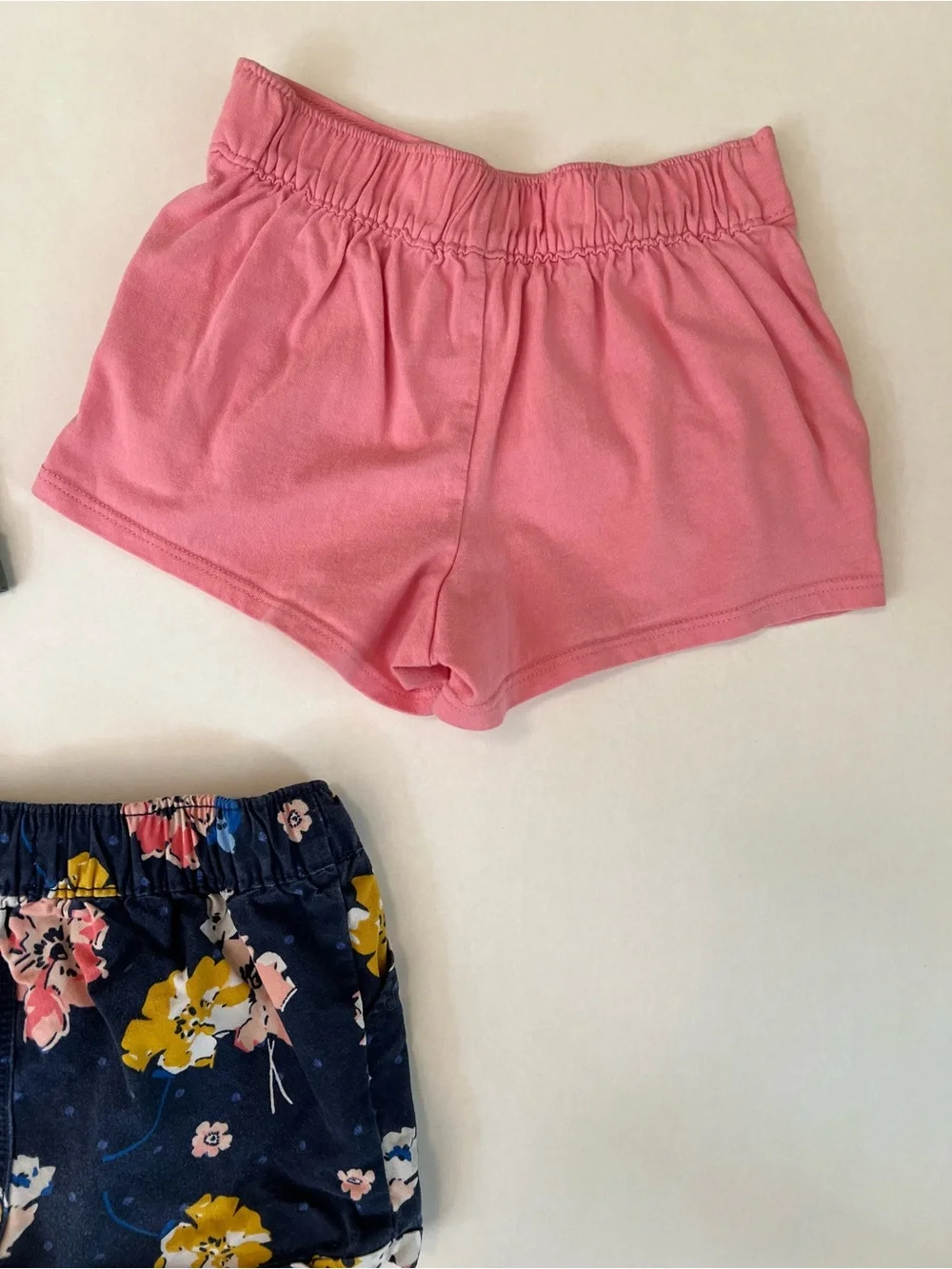 Old Navy, Carter’s Girls Shorts Bundle - Olive Green, Pink & Navy Floral | 2T